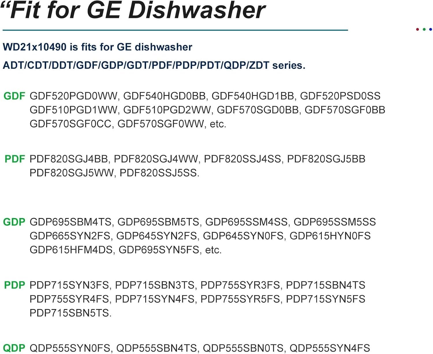 dishwasher door latch compatible with ge replace ap5668411, ps6447681, 2997693