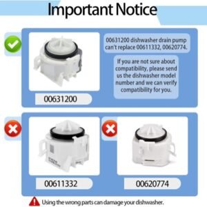 bosch dishwasher drain pump replacement