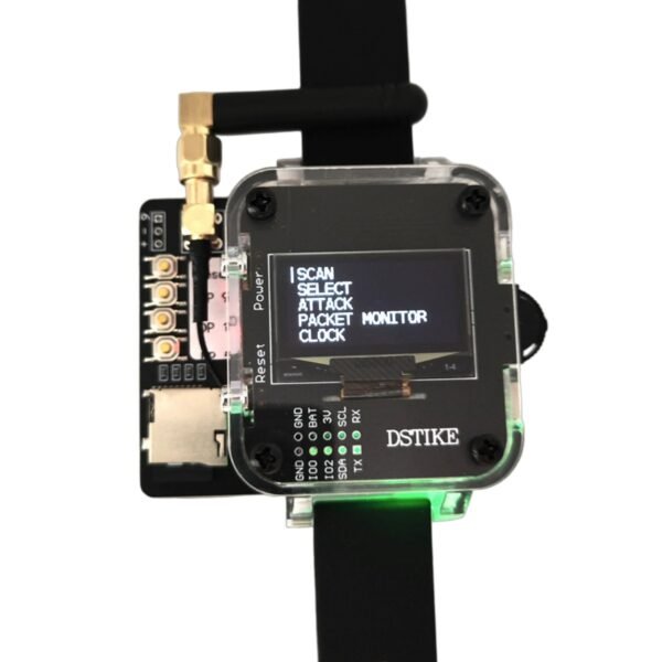 deauther watch z | esp8266+atmega32u4 wifi+badusb hacker watch