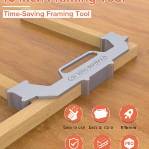 Premium Framing Stud Layout Tool Perfect 12 16 24 On Center Jig Fixparthub Fixparthub 6