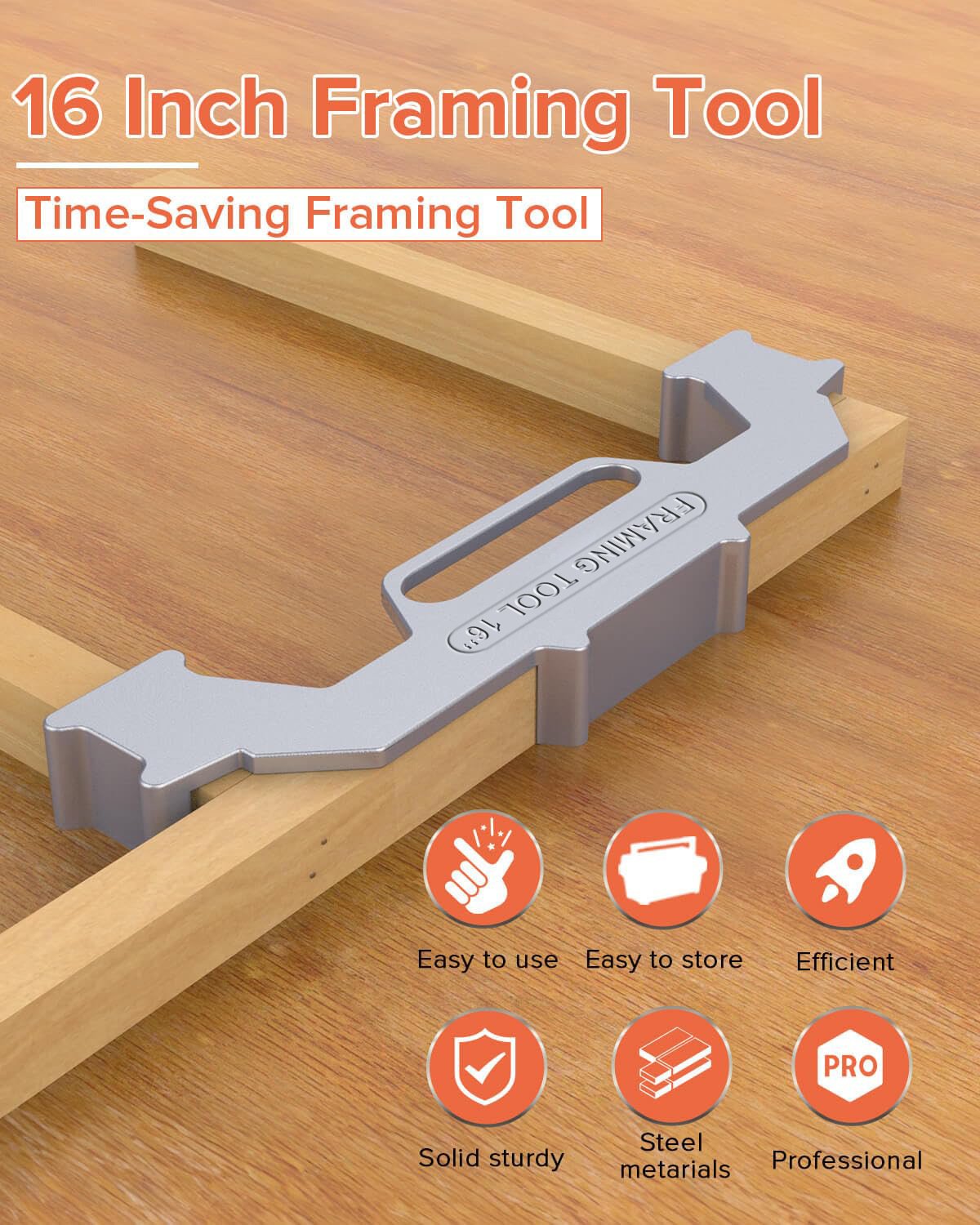 Premium Framing Stud Layout Tool Perfect 12 16 24 On Center Jig Fixparthub Fixparthub 6