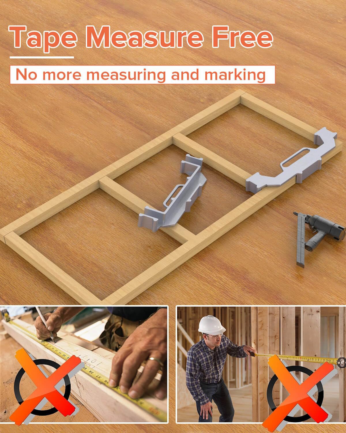 Premium Framing Stud Layout Tool Perfect 12 16 24 On Center Jig Fixparthub Fixparthub 7
