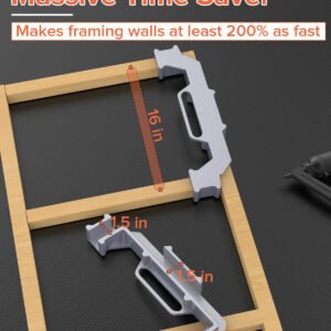Premium Framing Stud Layout Tool Perfect 12 16 24 On Center Jig Fixparthub Fixparthub 8