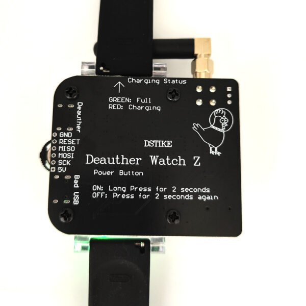 deauther watch z | esp8266+atmega32u4 wifi+badusb hacker watch