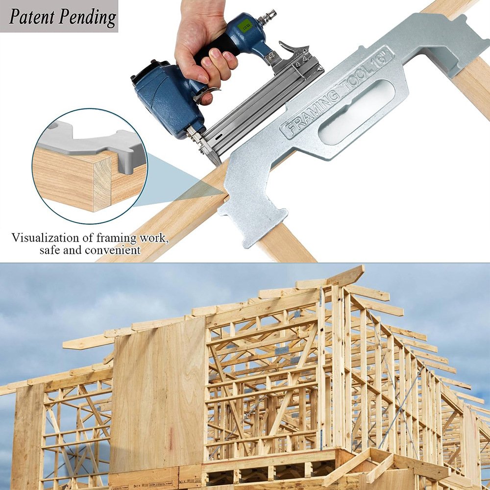 framing stud layout tool | woodworking panel alignment clamp | 12"/16"/24" & adjustable 12 14 16 framing tool