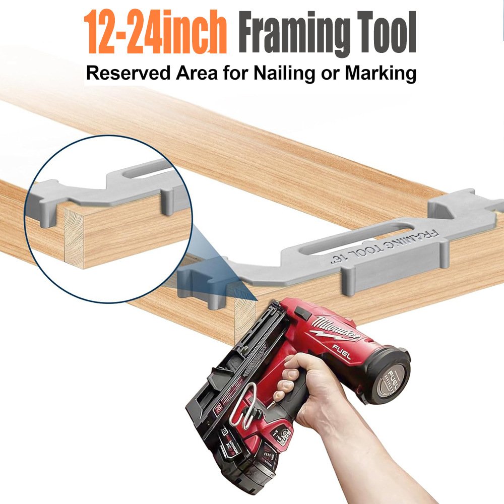 framing stud layout tool | woodworking panel alignment clamp | 12"/16"/24" & adjustable 12 14 16 framing tool