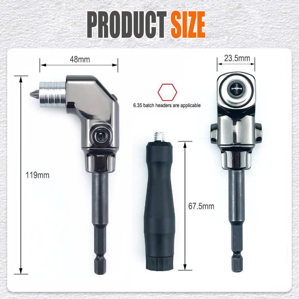 90 degree bendable electric screwdriver