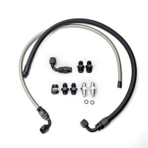 25 Inch 6an Power Steering Hose Kit For Chevy C10 Ls Swap | Ptfe High Pressure Lines & Metric To Inverted Flare Adapters Replacement Part - FixPartHub