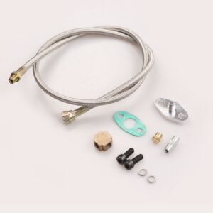 Universal Turbo Oil Feed & Drain Return Line Kit For T3 T4 T70 T66 Gt32 Gt40 Gt42 | Heavy Duty Stainless Steel Braided Plumbing Set Replacement Part - FixPartHub