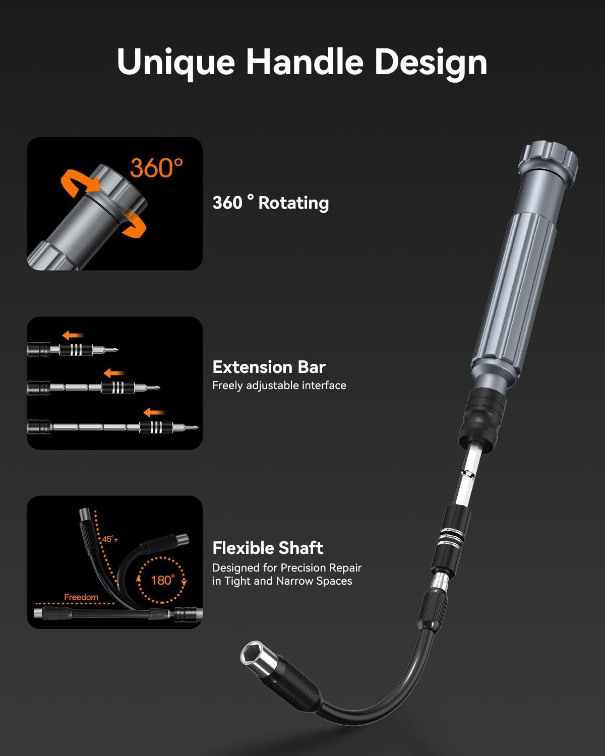 150 in 1 magnetic precision screwdriver set with mini built in organizer