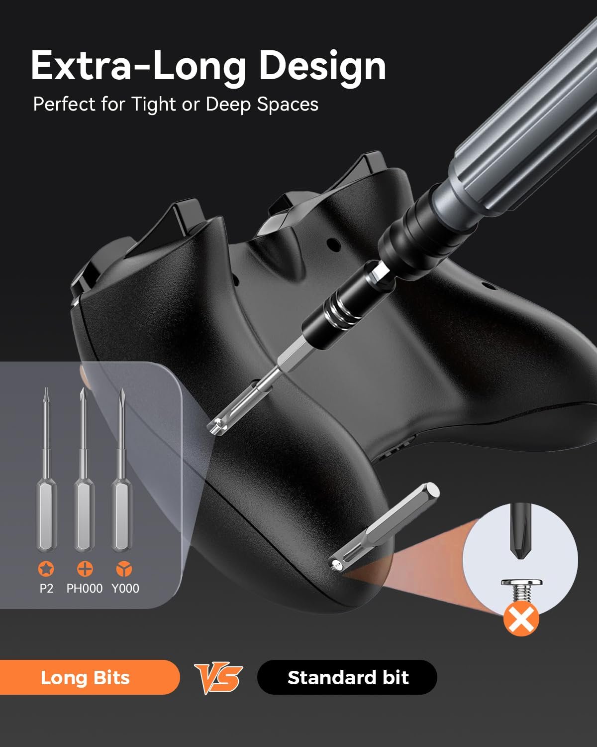 150 in 1 magnetic precision screwdriver set with mini built in organizer