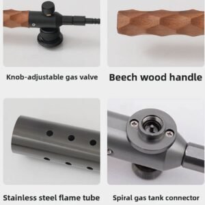 7500w Extendable Charcoal & Campfire Torch | Sapele Wood Handle Blowtorch Kit Replacement Part - FixPartHub