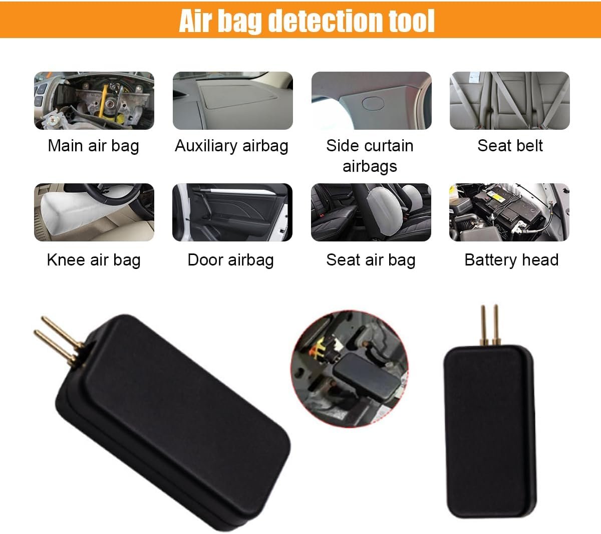 universal srs airbag emulator & seat belt tensioner simulator | diagnostic resistor tool
