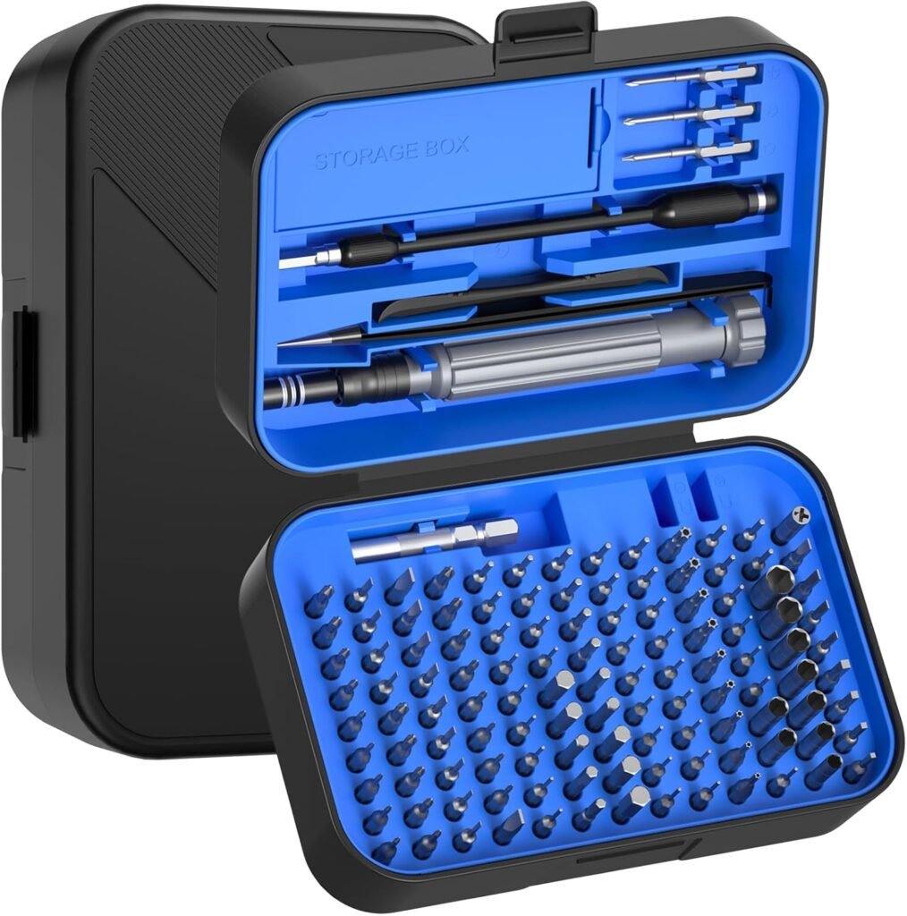 150 In 1 Magnetic Precision Screwdriver Set With Mini Built In Organizer – Blue Replacement Part - FixPartHub