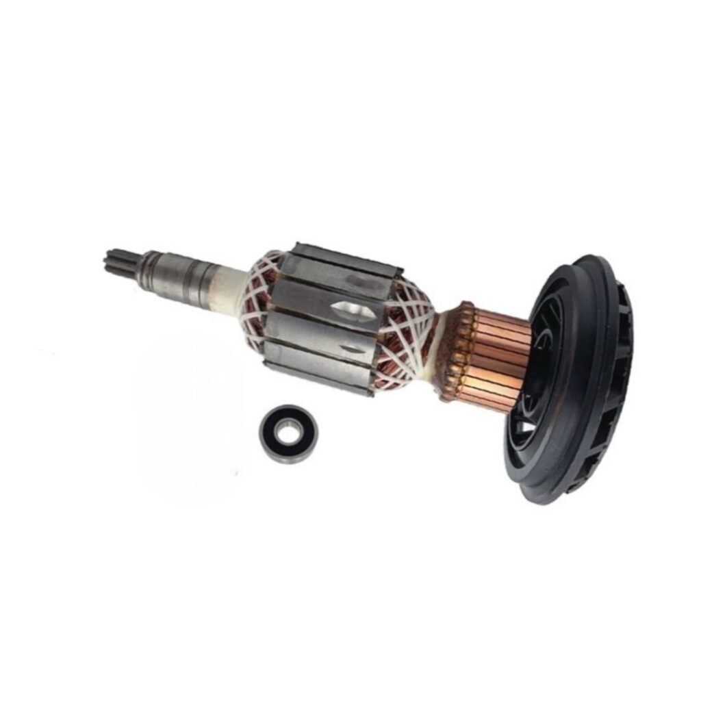 Genuine Spec Armature Rotor & Carbon Brush Set For Bosch Gbh 11e, Gsh 11e, Gbh 11de | 11kg Demolition Hammer Motor Rebuild Kit – Gbh11e Rotor + Bearing Replacement Part - FixPartHub