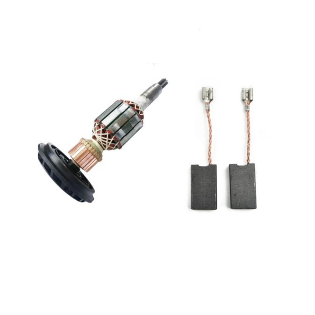 Genuine-Spec Armature Rotor & Carbon Brush Set for Bosch GBH 11E, GSH 11E, GBH 11DE | 11kg Demolition Hammer Motor Rebuild Kit