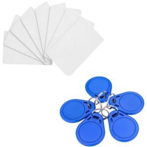 premium rewritable rfid blank tags | t5577 125khz keyfobs & uid/cuid 13.56mhz smart cards | access control backup kit