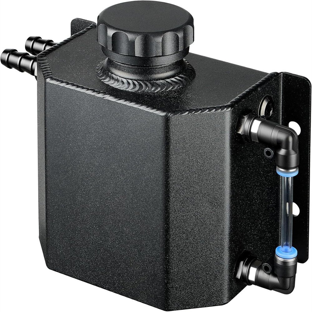 Universal TIG-Welded Aluminum Coolant Overflow Expansion Tank (1L/2L) | FixPartHub