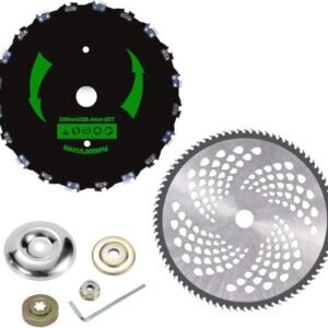 9 Inch 36 Tooth Carbide Brush Cutter Blade | 230x20mm Sapling Clearing Tool – 80 Tooth Alloy Saw Blade + 20 Tooth Chain Saw Blade + Accessories Replacement Part - FixPartHub
