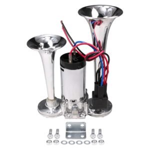 Heavy Duty Copper Dual Trumpet Electric Air Horn 12v 24v Fixparthub Fixparthub 7