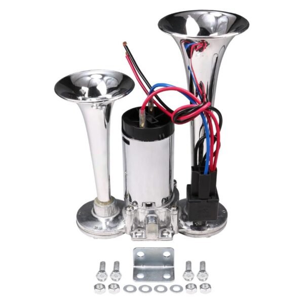 Heavy Duty Copper Dual Trumpet Electric Air Horn 12v 24v Fixparthub Fixparthub 7