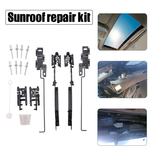 Reinforced Sunroof Track Repair Kit For Ford F150 F250 Expedition 02esr1201abk Fix Stuck Rattling Glass Fixparthub 4