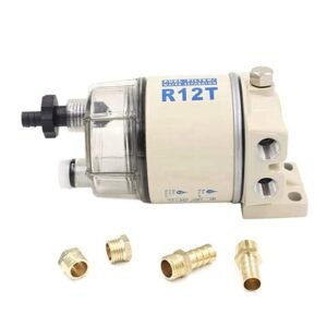 Universal R12t Fs19802 Diesel Fuel Water Separator 1 2kg Heavy Duty Aluminum Assembly Fixparthub 1