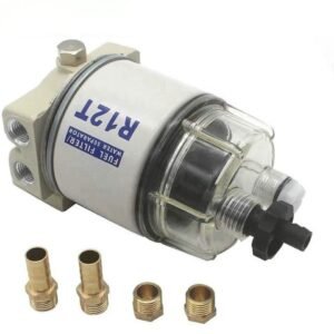 Universal R12t Fs19802 Diesel Fuel Water Separator 1 2kg Heavy Duty Aluminum Assembly Fixparthub