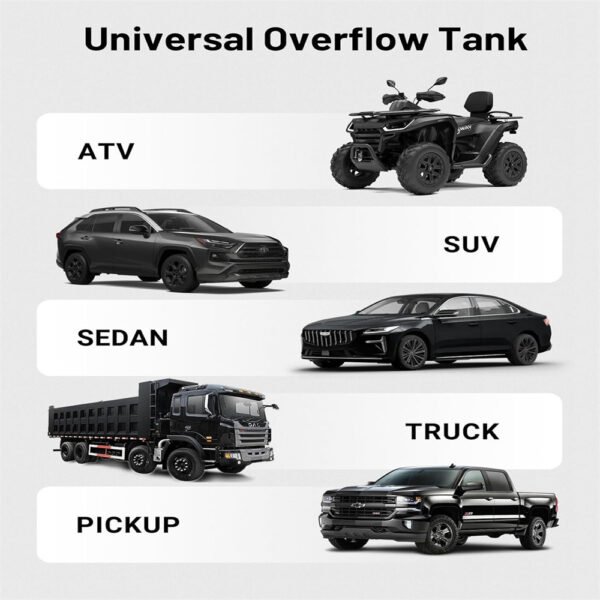 Universal Tig Welded Aluminum Coolant Overflow Expansion Tank 1l 2l Fixparthub Fixparthub 13