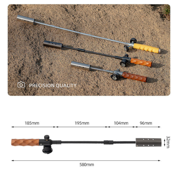 7500w Extendable Charcoal & Campfire Torch | Sapele Wood Handle Blowtorch Kit Replacement Part - FixPartHub