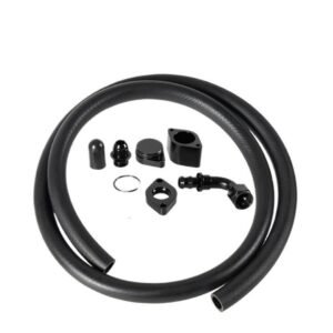 billet ccv pcv reroute kit for 2011 2020 ford 6.7l powerstroke diesel | tf 1067 crankcase ventilation mod