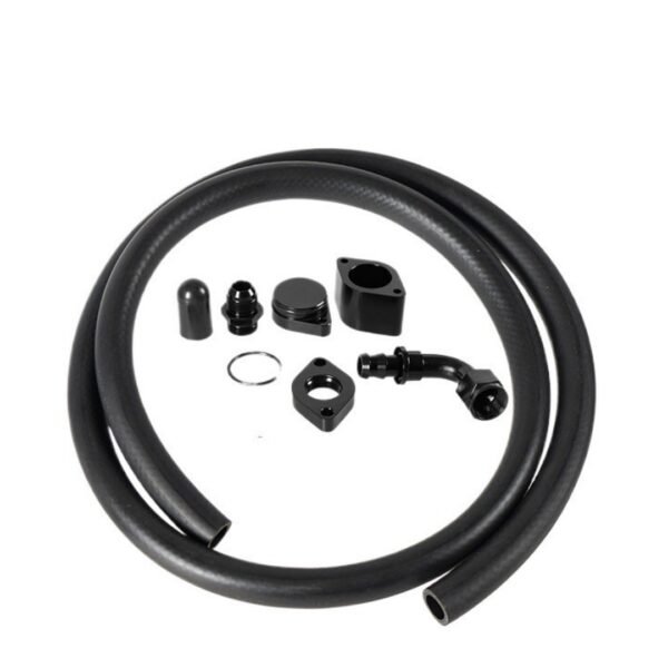 billet ccv pcv reroute kit for 2011 2020 ford 6.7l powerstroke diesel | tf 1067 crankcase ventilation mod