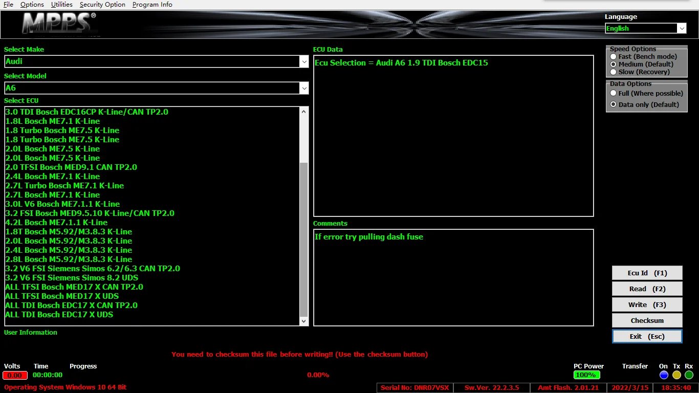 mpps v21 / v22 ecu chip tuning tool with tricore boot & multiboot breakout module