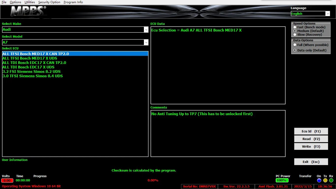 mpps v21 / v22 ecu chip tuning tool with tricore boot & multiboot breakout module