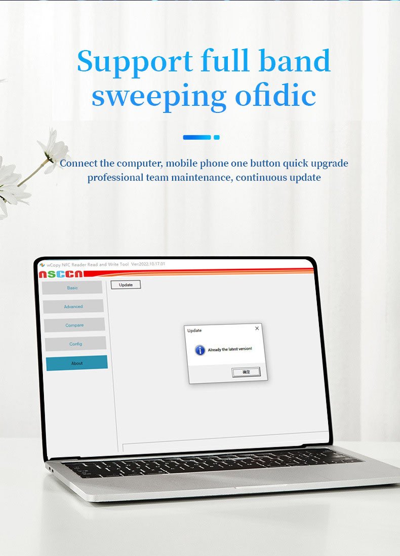 premium x7 rfid & nfc smart card duplicator | multi frequency 125khz 13.56mhz reader/writer | supports ntag215 & encrypted ic