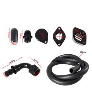 billet ccv pcv reroute kit for 2011 2020 ford 6.7l powerstroke diesel | tf 1067 crankcase ventilation mod