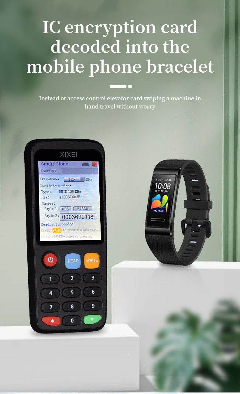 premium x7 rfid & nfc smart card duplicator | multi frequency 125khz 13.56mhz reader/writer | supports ntag215 & encrypted ic