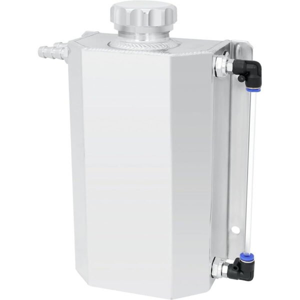 Universal TIG-Welded Aluminum Coolant Overflow Expansion Tank (1L/2L) | FixPartHub