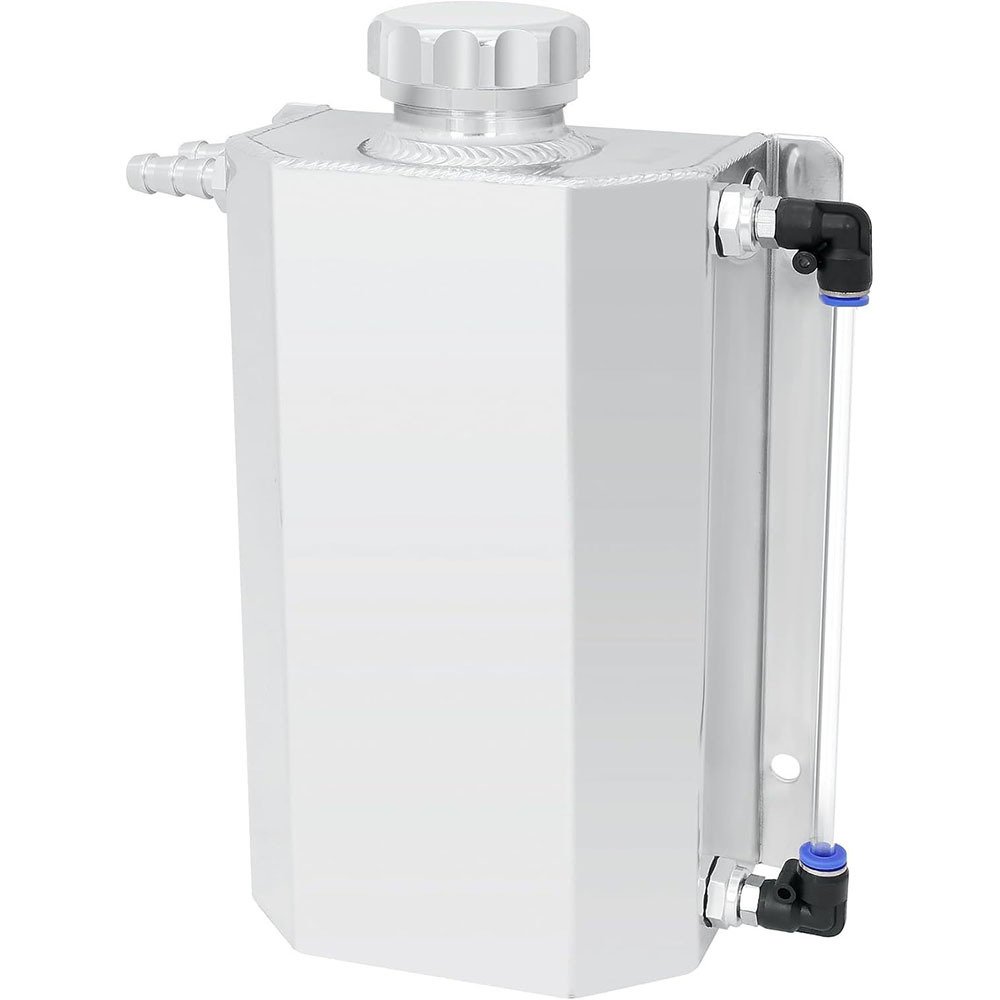 Universal TIG-Welded Aluminum Coolant Overflow Expansion Tank (1L/2L) | FixPartHub