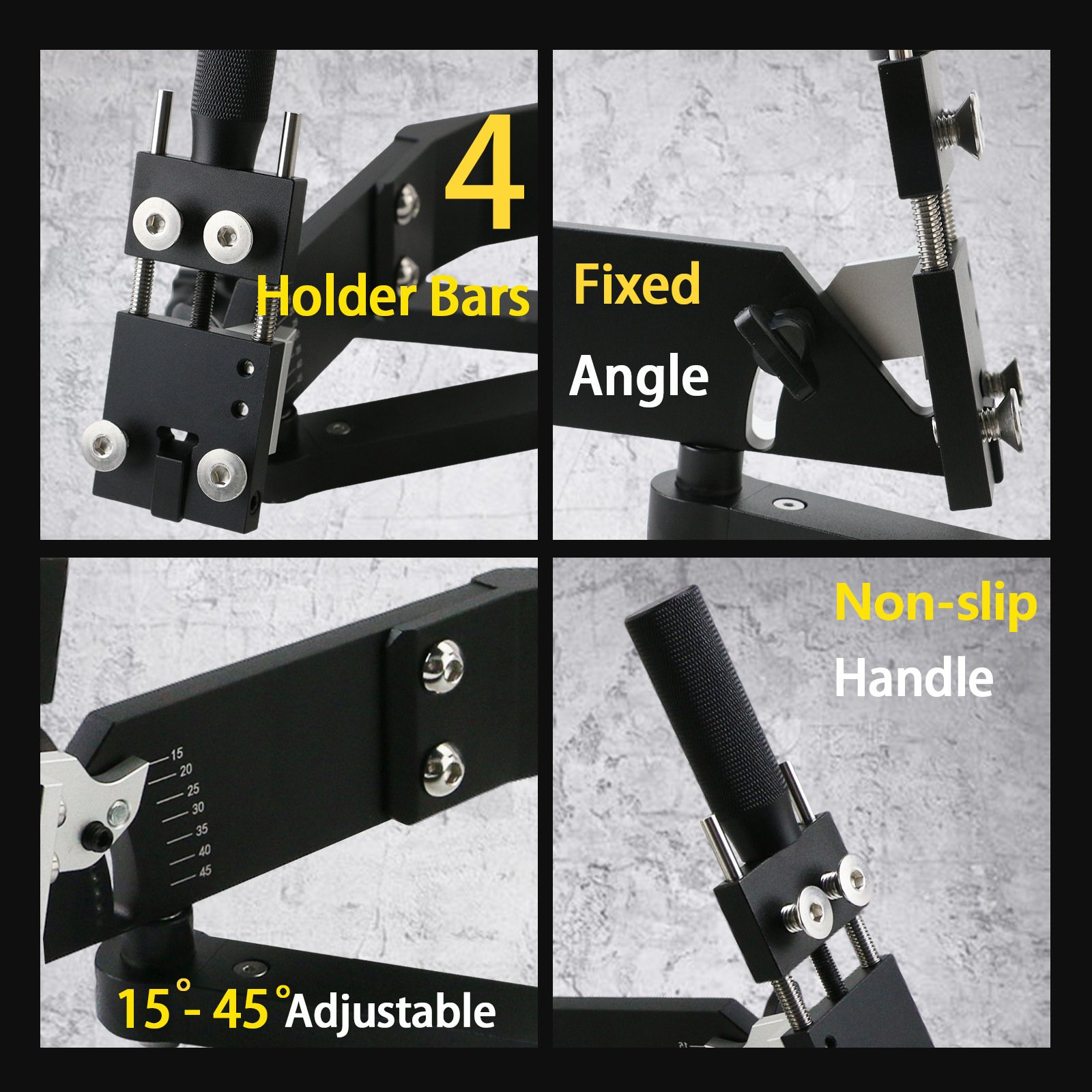 Premium Adjustable Mower Blade Sharpener Jig 15 45 Fixparthub Fixparthub 1