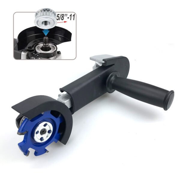 Premium Angle Grinder to Wood Carving Adapter Kit | Universal 5/8"-11, M14, M10 Thread Ball Gouge Mortise Jig | FixPartHub