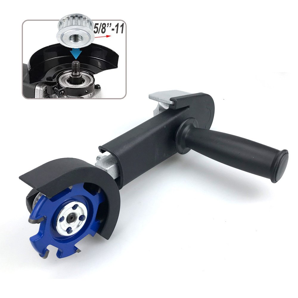 Premium Angle Grinder to Wood Carving Adapter Kit | Universal 5/8"-11, M14, M10 Thread Ball Gouge Mortise Jig | FixPartHub