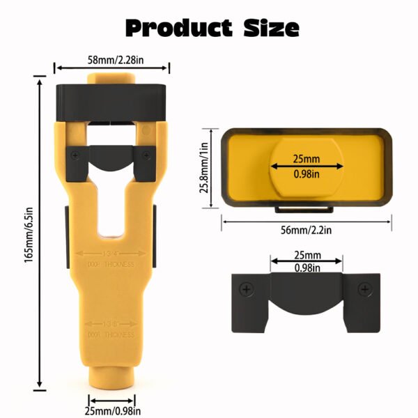 Door Latch Mortise Tool Professional Door Latch Installation Kit For 1 3 8 1 3 4 Doors Pre Set Depth Blades For Clean Mortising No Measuring Required Fixparthub Fixparthub 1