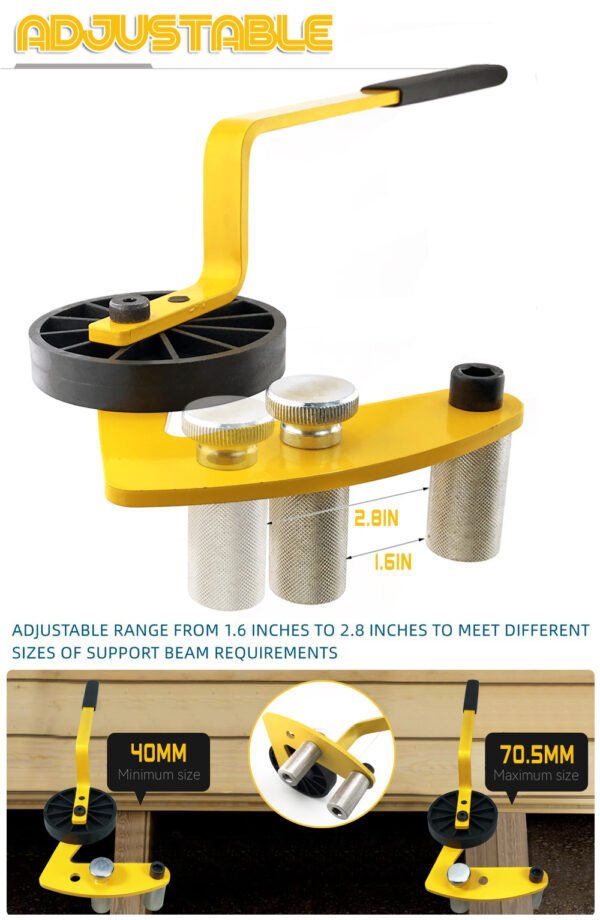 Heavy Duty Deck Board Straightener Tool 1100 Lbs Bending Force Anti Slip Grip For Warped Composite Wood Decking Fix Bowed Boards Fast Fixparthub Fixparthub 5