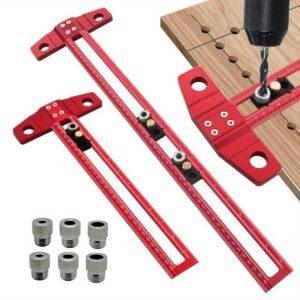 Premium 2 In 1 Aluminum T Square Ruler Cabinet Drill Guide Jig Metric Imperial Fixparthub Fixparthub