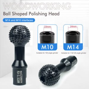 Premium 3 Piece Wood Rotary Ball Gouge Slotting Burr Kit Heavy Duty Power Carving Attachments Fixparthub Fixparthub 1