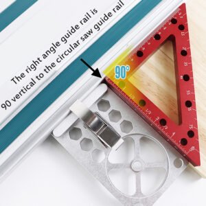 Premium 90 Degree Track Saw Square Guide Aluminum Angle Stop Fixparthub Fixparthub 2