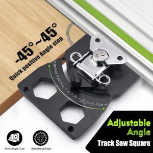 Premium Adjustable Track Saw Angle Guide 0 60 Aluminum Rail Stop Fixparthub Fixparthub 3