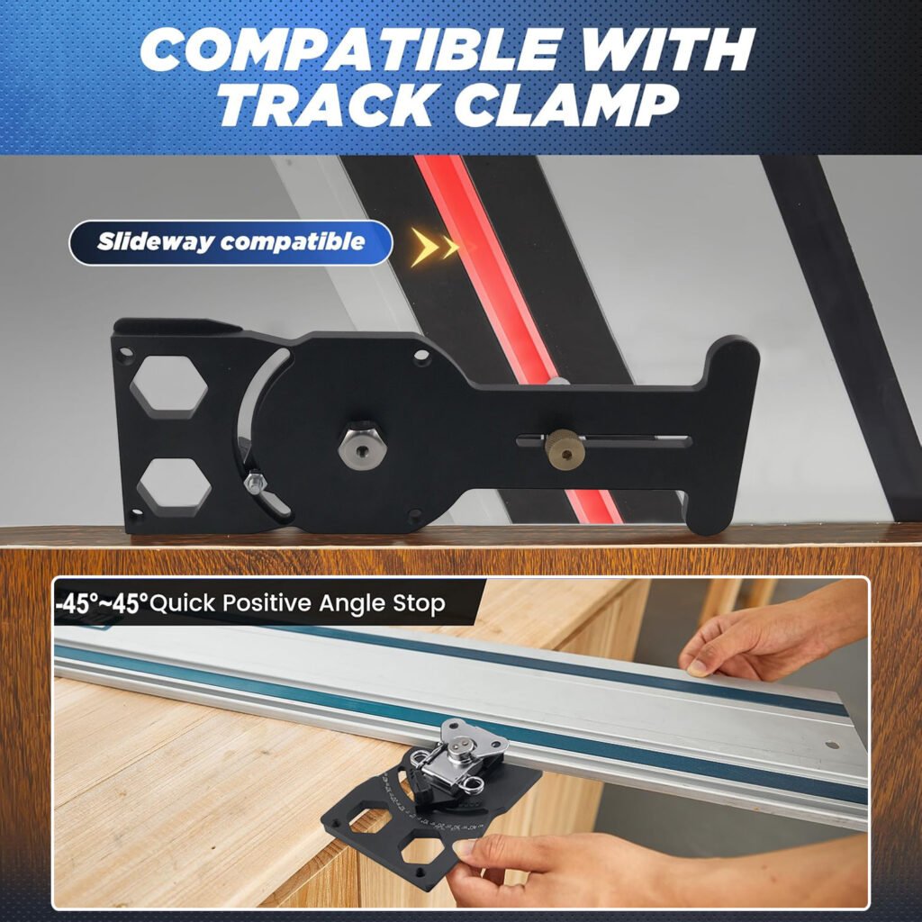 Premium Adjustable Track Saw Angle Guide 0 60 Aluminum Rail Stop Fixparthub Fixparthub 4
