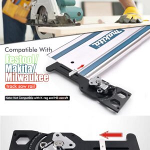 Premium Adjustable Track Saw Angle Guide 0 60 Aluminum Rail Stop Fixparthub Fixparthub 5